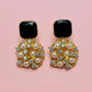 Black Resin earrings