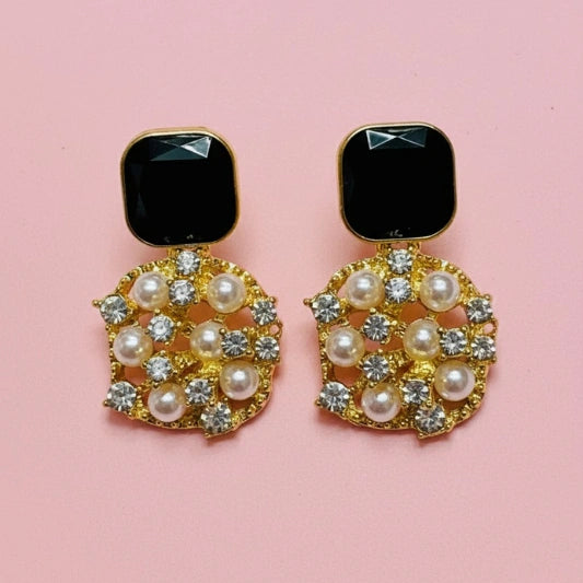 Black Resin earrings